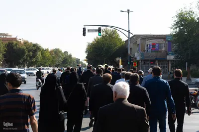 تشییع پیکر مرحوم عباس صناعت در اصفهان