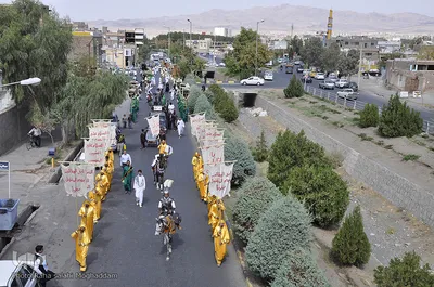 ورود نمادین کاروان حسینی به سرزمین کربلا