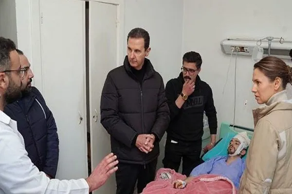 انتقاد شدید بشار اسد از معیارهای دوگانه غرب در بازدید از مناطق زلزله‌زده