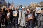راهپیمایی مردم ملایر در پی اهانت نشريه فرانسوی به مرجعیت