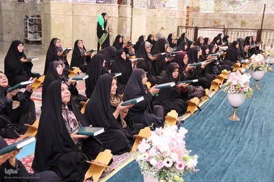 مراسم جزء خوانی قرآن کریم در حرم شاهچراغ(ع)
