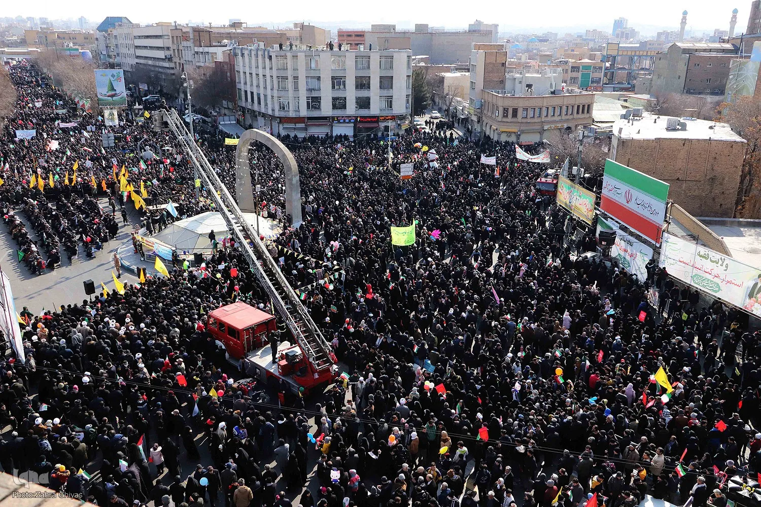 راهپیمایی 22 بهمن تبریز