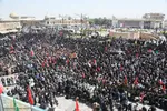 تشییع پیکر سپهبد شهید علی شادمانی در همدان‎
