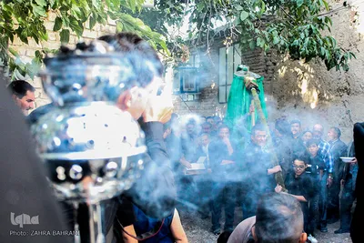 آئین سنتی«علَم‌کشان» در روستای انجدان - اراک/عکاس:زهرا بهرامی