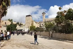 巴勒斯坦人在先知诞辰日之际在伊布拉欣清真寺祈祷 + 照片