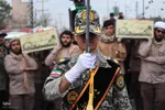 تشییع پیکر مطهر دو شهید گمنام در ملایر