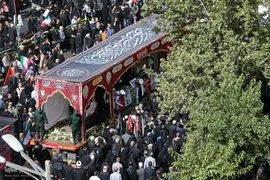 تشییع پیکر ۶۰ شهید اقتدار در تهران