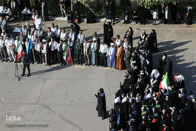 صبحگاه اقتدار معلمان و دانش‌آموزان بسیجی استان قم