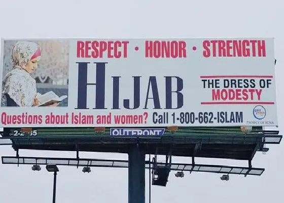 Vallas publicitarias en el hijab en los Estados Unidos