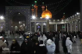 حال و هوای حرم کریمه اهل بیت(ع) در شب شهادت پدر بزرگوارشان