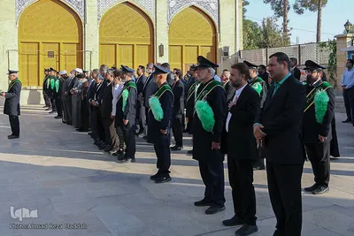 آیین تعویض پرچم آستان مقدس حضرت سیدعلاءالدین حسین(ع)‎‎