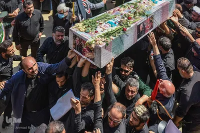مراسم تشییع پیکر مطهر سردار شهید اسکندری در روز عاشورای حسینی‎‎