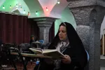 آیین جزءخوانی قرآن کریم در مسجد ملامحسن خمینی‌شهر
