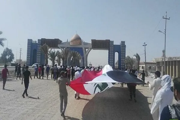 بستن گذرگاه عراق و کویت توسط معترضان