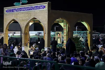 مراسم احیای شب بیست و یکم ماه مبارک رمضان  در حرم علی بن مهزیار اهواز