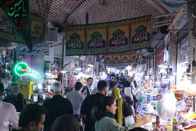 سیاه پوش شدن بازار تبریز