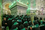 استقبال از حافظان قرآن و ادای احترام به شهدای حرم شاهچراغ(ع)‎‎