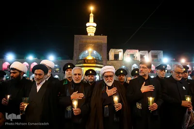 مراسم شام غریبان امام رضا(ع) در حرم مطهر رضوی
