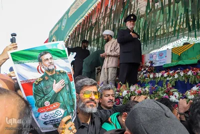 تشییع دریابان پاسدار شهید علیرضا تنگسیری در آبادان