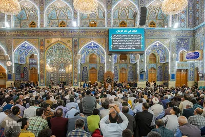 مراسم تحویل سال نو در حرم امام حسین(ع)