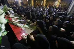 آیین وداع با پیکر شهید معصومه کرباسی در دانشگاه شیراز‎