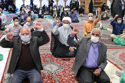 مراسم شب ولادت باسعادت نبی مکرم اسلام و صادق آل محمد(ص) در حرم مطهر شاهچراغ