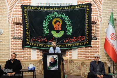مراسم بزرگداشت شهید سپهبد حاج قاسم سلیمانی در مسجد شهید صدوقی تبریز