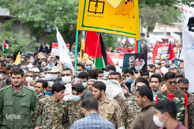 راهپیمایی روز قدس در قزوین‎‎