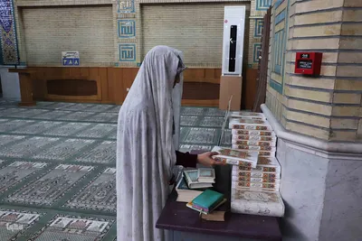 مراسم اعتکاف در مسجد دانشگاه تبریز