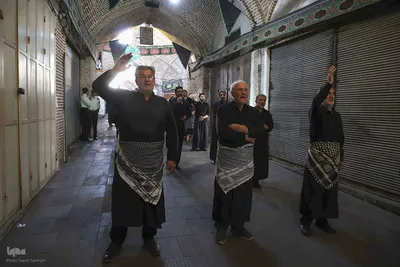 عزاداری اربعین حسینی در بزرگترین بازار مسقف جهان