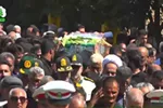 پیکر شهید مدافع امنیت «حسین جعفری‌نیا» در خان‌ببین تشییع شد