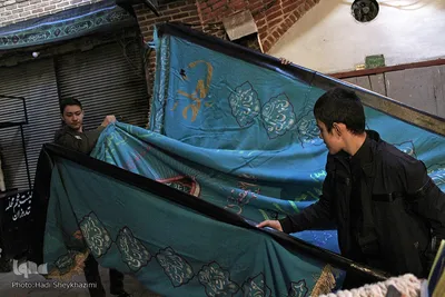 عزاداری عصر روز اربعین در بازار سرپوشیده تبریز