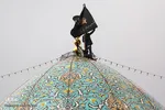 تعویض پرچم حضرت شاهچراغ (ع)