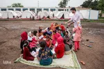 فعالیت فرهنگی کانون پرورش فکری کودکان و نوجوانان استان خوزستان در مناطق سیل زده 