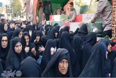 تشییع باشکوه ده آلاله سرخ از کربلای ایران؛ ساری در سالروز شهادت حضرت زهرا(س)