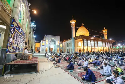 مناجات شبانه در حرم مطهر شاهچراغ(ع)‎