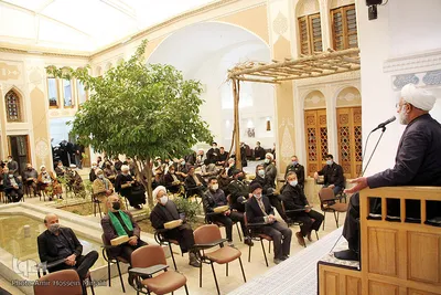 مجلس سنتی عزاداری و روضه خوانی شهادت حضرت زهرا(س) در بیت شهید صدوقی در یزد‎‎
