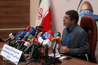 نشست خبری رمضان شریف، رییس ستاد انتفاضه و قدس شورای هماهنگی تبلیغات اسلامی