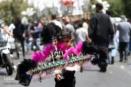 حرکت نمادین کاروان بنی اسد در خیابان های تهران