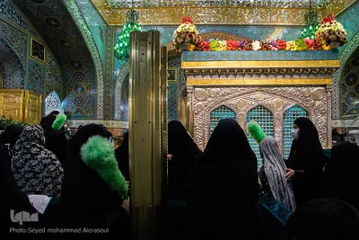 حال و هوای حرم رضوی در شب میلاد امام رضا(ع)