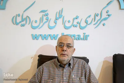 حبیب مهکام، پیشکسوت قرآنی در غرفه ایکنا 