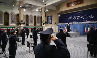 دیدار فرماندهان و کارکنان نیروی هوایی ارتش با رهبر انقلاب