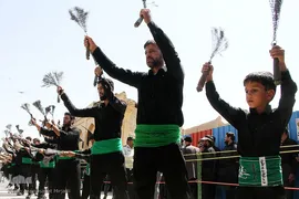 آیین سنتی عزاداری هیآت مذهبی در مسجد آخوند ملا اسماعیل شهرستان یزد