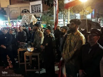 تجمع شبانه حمایت از مدافعان وطن و جشن مهر ماندگار ویژه ازدواج زوجین جانفدا در اهر