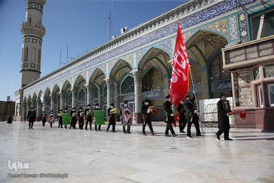 آئین شستشو وتعویض پرچم گنبد مسجد مقدس جمکران