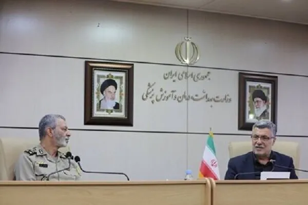 همکاری ارتش و وزارت بهداشت برای سلامت عمومی