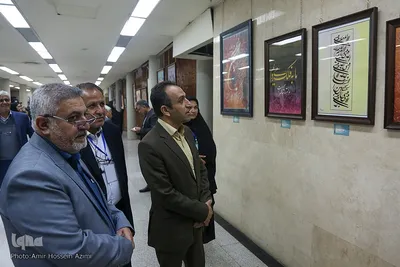 افتتاحیه نمایشگاه هنرهای تجسمی هنرمندان شاهد و ایثارگر جنوب کشور