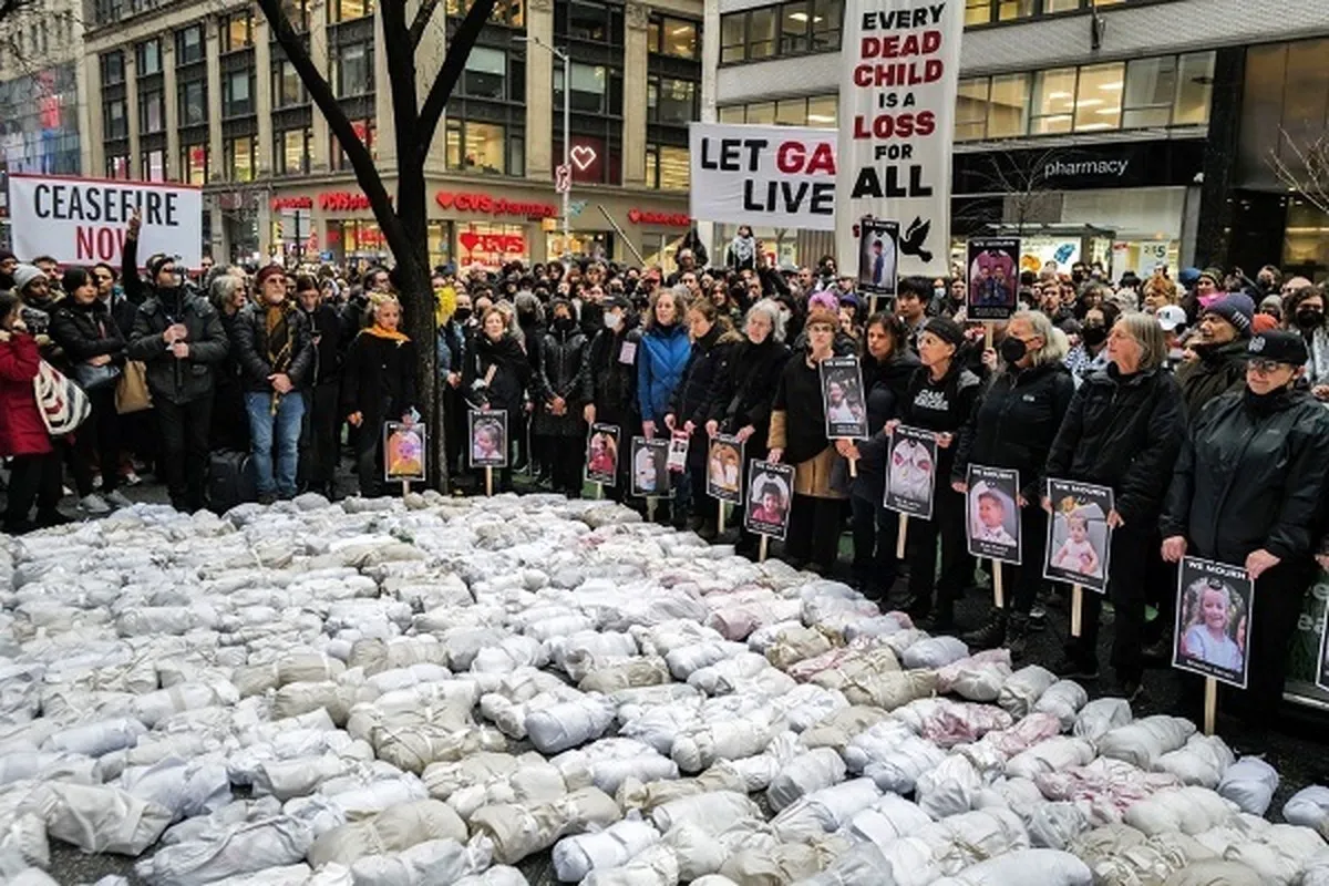 Acara Tasyi' Jenazah Simbolis Anak-Anak Syahid Gaza di New York