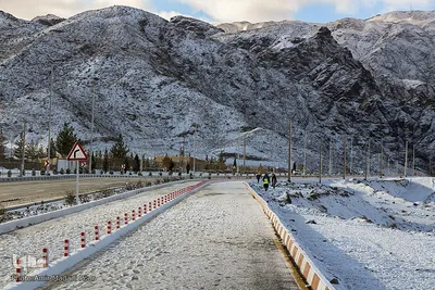 نخستین برف زمستانی در خراسان‌جنوبی