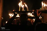 آیین شمع گردانی شب عاشورا در روستای بهدان⁩